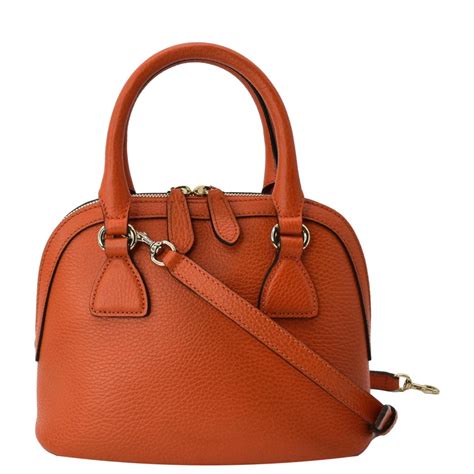 GUCCIAuth 2way Bag 449661 Women's Leather Orange